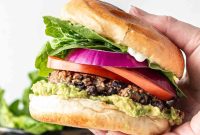 Homemade Vegan Black Bean Burgers