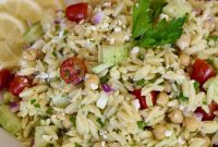 Lemon Orzo Salad Recipe with Feta and Fresh Herbs