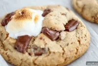 Gluten-Free Smores Cookies with Gooey Marshmallow and Chocolate