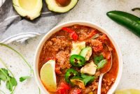 Instant Pot Whole30 Chili over Spaghetti Squash