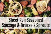 Sheet Pan Sausage and Roasted Brussels Sprouts