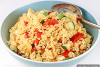 Gluten-Free Summer Orzo Pasta Salad with Lemon and Herbs