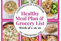 Balanced Weekly Meal Plan: Week of Jan 26, 2026