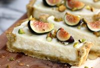 Fig Mascarpone Tart with Pistachio and Black Pepper Crust