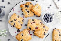 Flaky Lemon Blueberry Scones Recipe