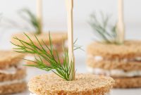 Smoked Salmon Tea Sandwiches Recipe with Cream Cheese and Dill