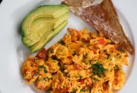 Huevos Pericos: Colombian Scrambled Eggs with Tomato and Onion