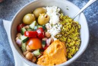 Mediterranean Power Bowl Recipe with Chickpeas and Tahini