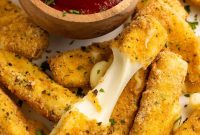 Air Fryer Mozzarella Sticks with Gluten Free Option