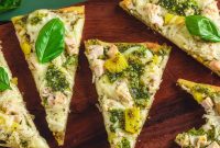 Pesto Chicken Flatbread Pizza Recipe