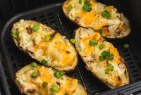 Crispy Air Fryer Twice-Baked Potato Recipe