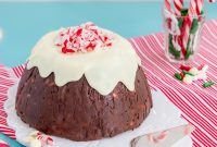Decadent Chocolate Peppermint Fudge Christmas Pudding Recipe