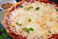 Cheesy Baked Spaghetti Pie with Crispy Parmesan Crust