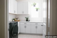 White Laundry Room Design Ideas and Smart Organization