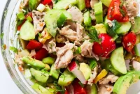 Chopped Chicken Salad Recipe with Avocado and Lemon Vinaigrette
