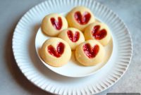 4-Ingredient Heart-Shaped Jam Cookies Recipe