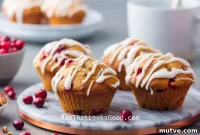 Glazed Cranberry Pecan Muffins Recipe