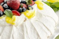 Zesty Lemon Curd and Berry Pavlova