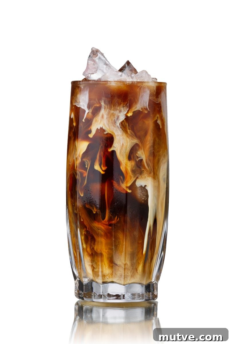 Cold Brew with Vanilla Sweet Cream in glass jar