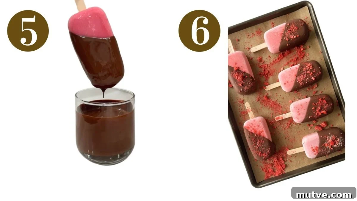 Homemade Frozen Strawberry Yogurt Bars Recipe 5 Steps to make strawberry yogurt bars.