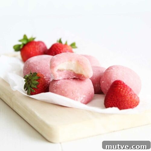 Over 10 Romantic Dessert Recipes for Valentine's Day 2 quick easy strawberry mochi in microwave