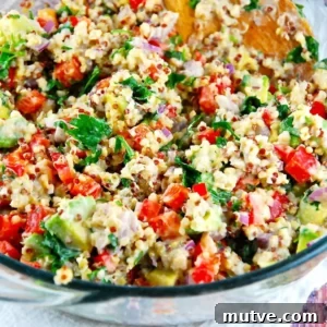 quinoa salad with tahini
