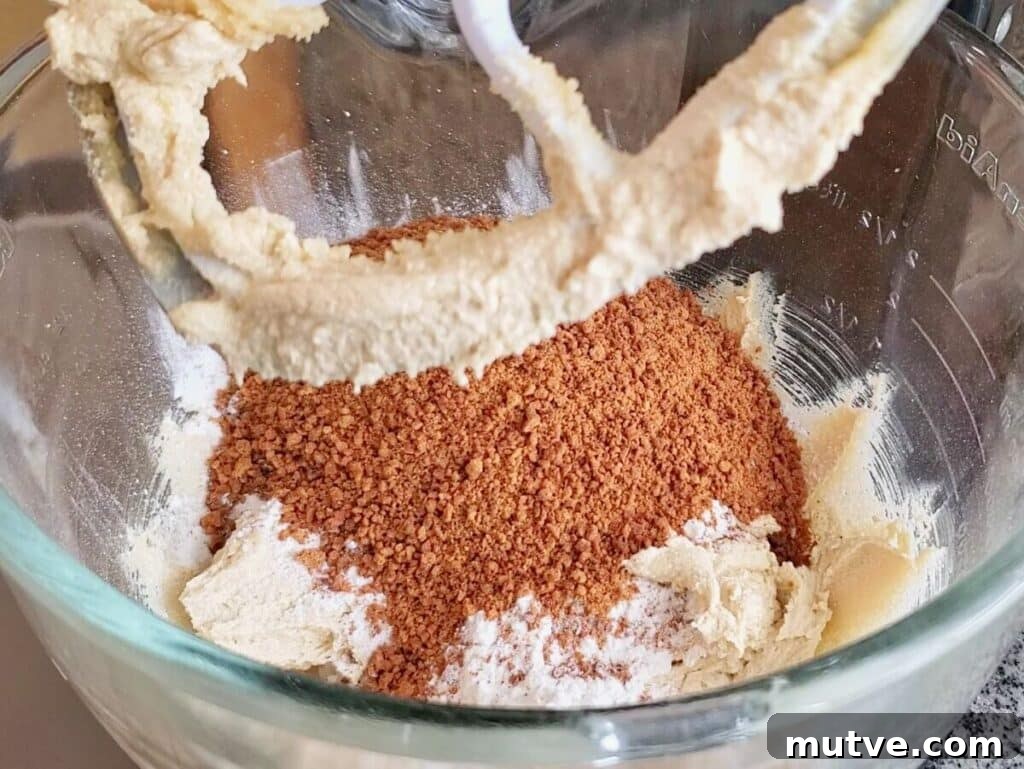 Gluten-Free Smores Cookies with Gooey Marshmallow and Chocolate 6 adding graham cracker crumbs on top of flour mixture.