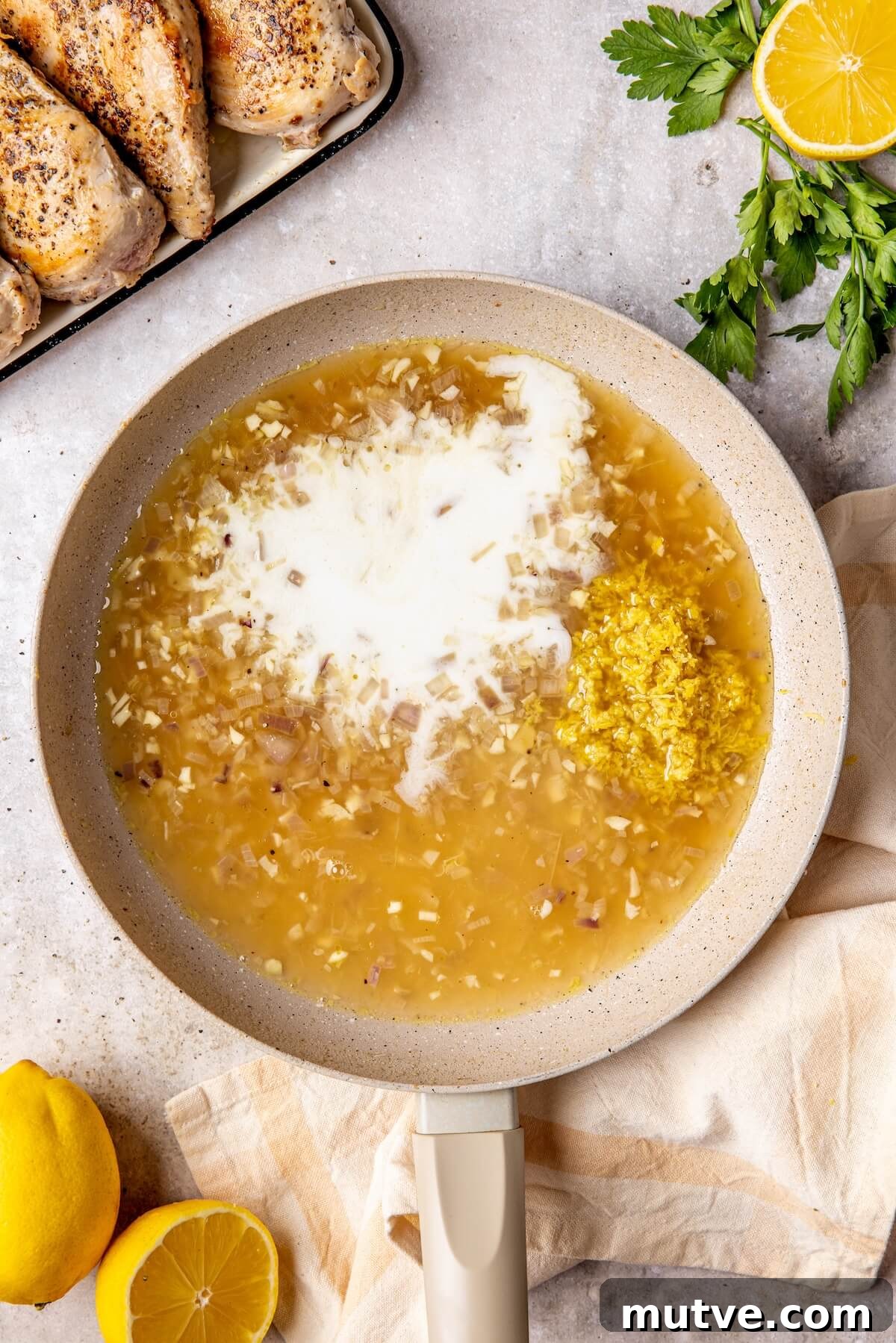 Dairy Free Creamy Lemon Pepper Chicken Recipe 10 Dairy Free Creamy Lemon Pepper Chicken Step 5 - Olivia Adriance