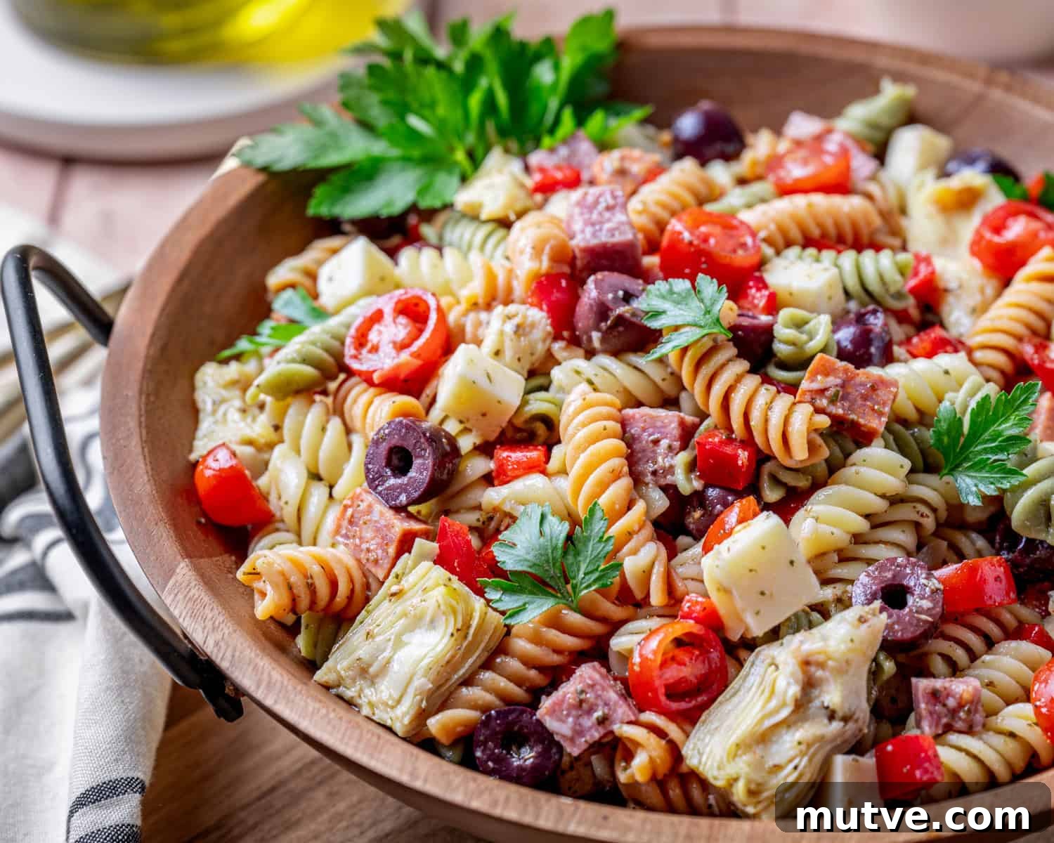 Zesty Italian Pasta Salad with Tangy Homemade Dressing 7 Zesty Italian Pasta Salad
