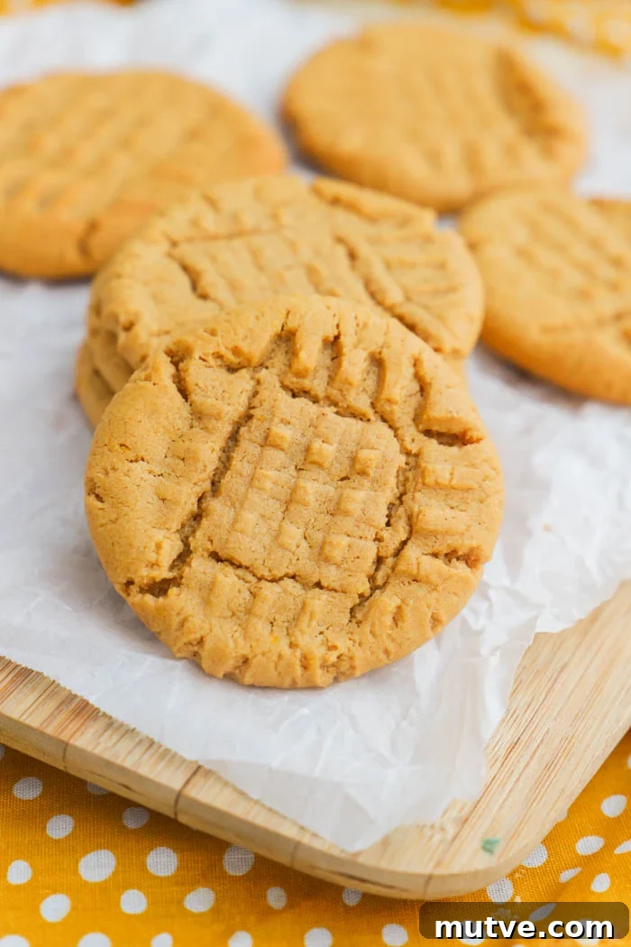 Pumpkin Peanut Butter Cookies on a cutting board