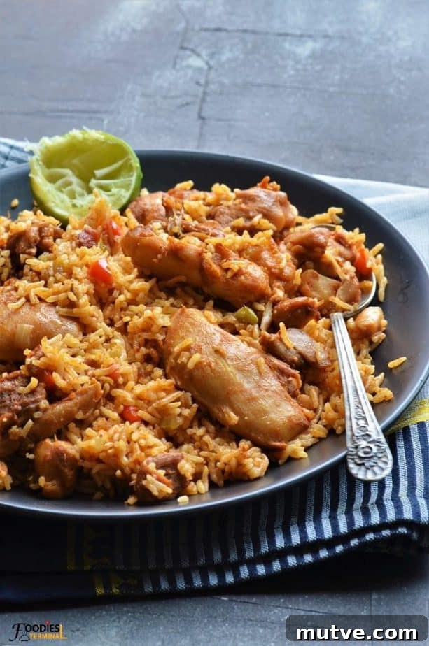 Instant pot Cajun chicken and rice on a black plate 