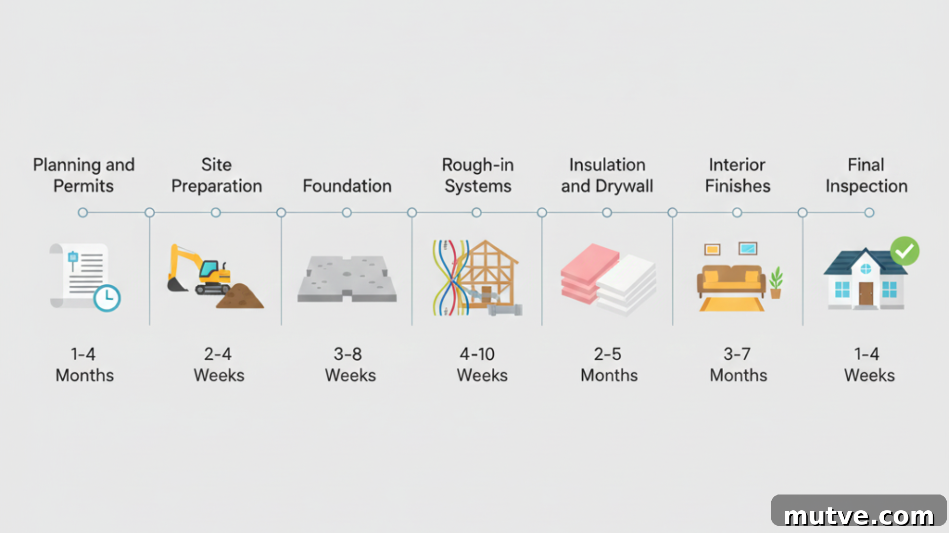 How Long Does It Take to Build a House? Timeline and Costs 2 Stages of Building a House and How Long Each One Takes