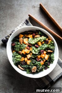 Kale Salad with Roasted Sweet Potatoes