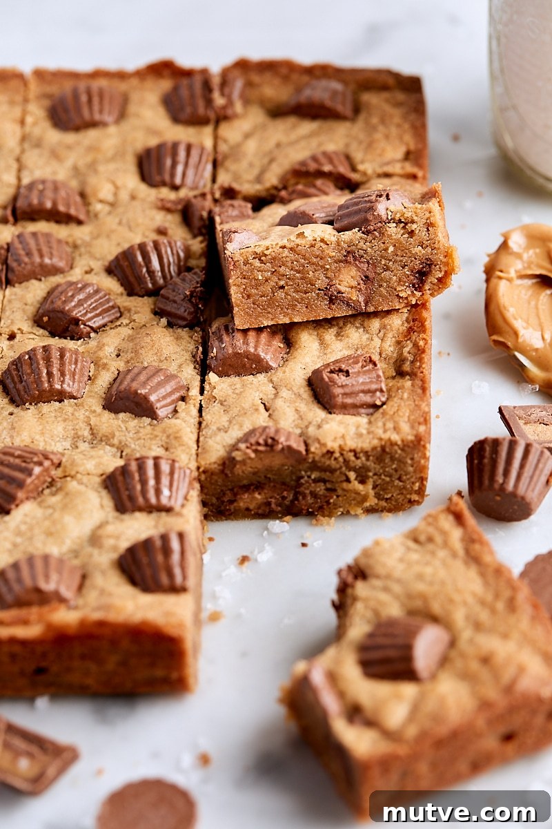 Peanut Butter Cup Blondies