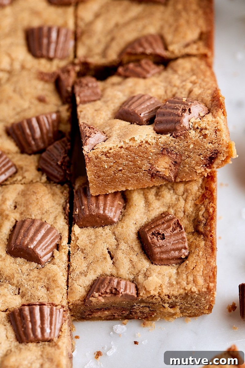 Peanut Butter Cup Blondies