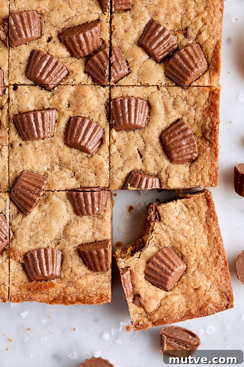 Peanut Butter Cup Blondies