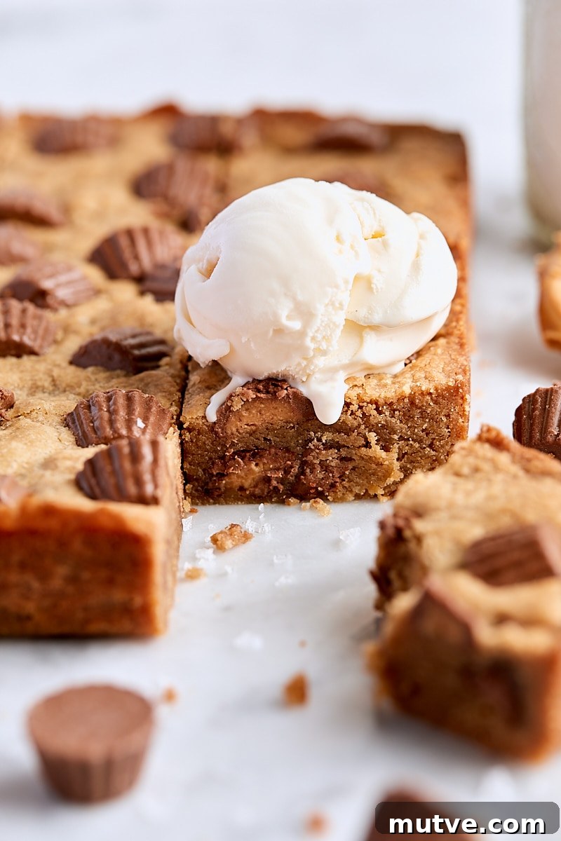 Peanut Butter Cup Blondies