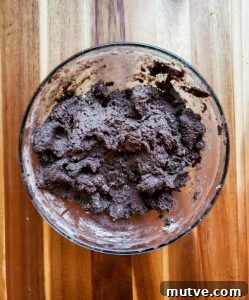 Stir in the chocolate cake mix.