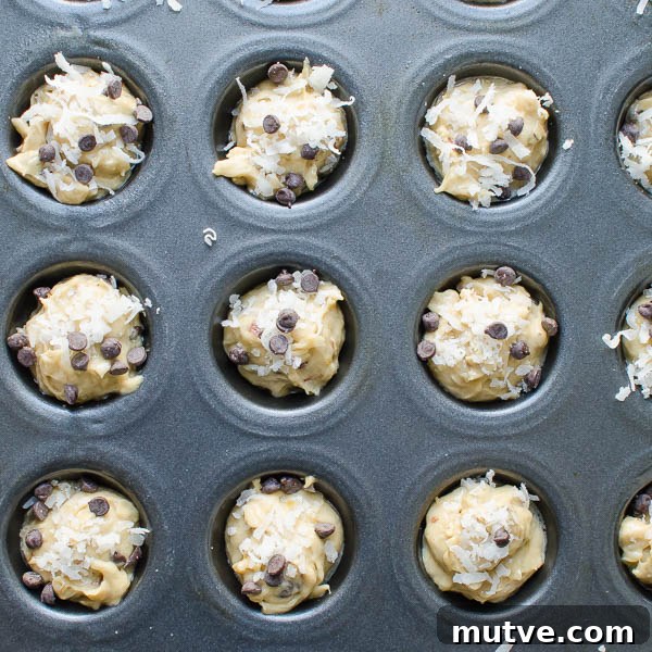 fill muffin tins