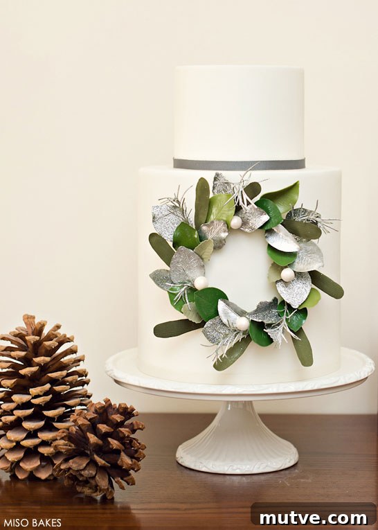 Inspired by Wreaths | The 11th Cake of Christmas | by Miso Bakes | #12CakesOfChristmas