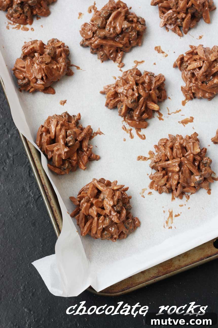 5 Last-Minute Chocolate Gift Ideas for Chocolate Lovers 4 Chocolate rocks on a baking tray from above