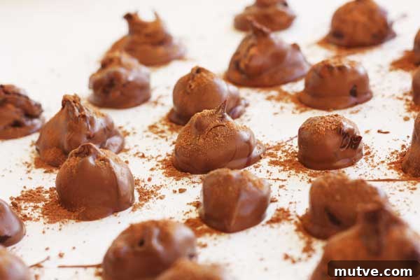 5 Last-Minute Chocolate Gift Ideas for Chocolate Lovers 5 A close up of some chocolate orange truffles on a white background