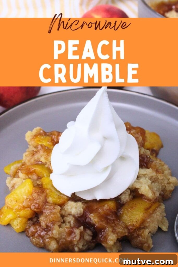 Quick Microwave Peach Crumble Recipe 11 microwave peach crumble recipe pinterest