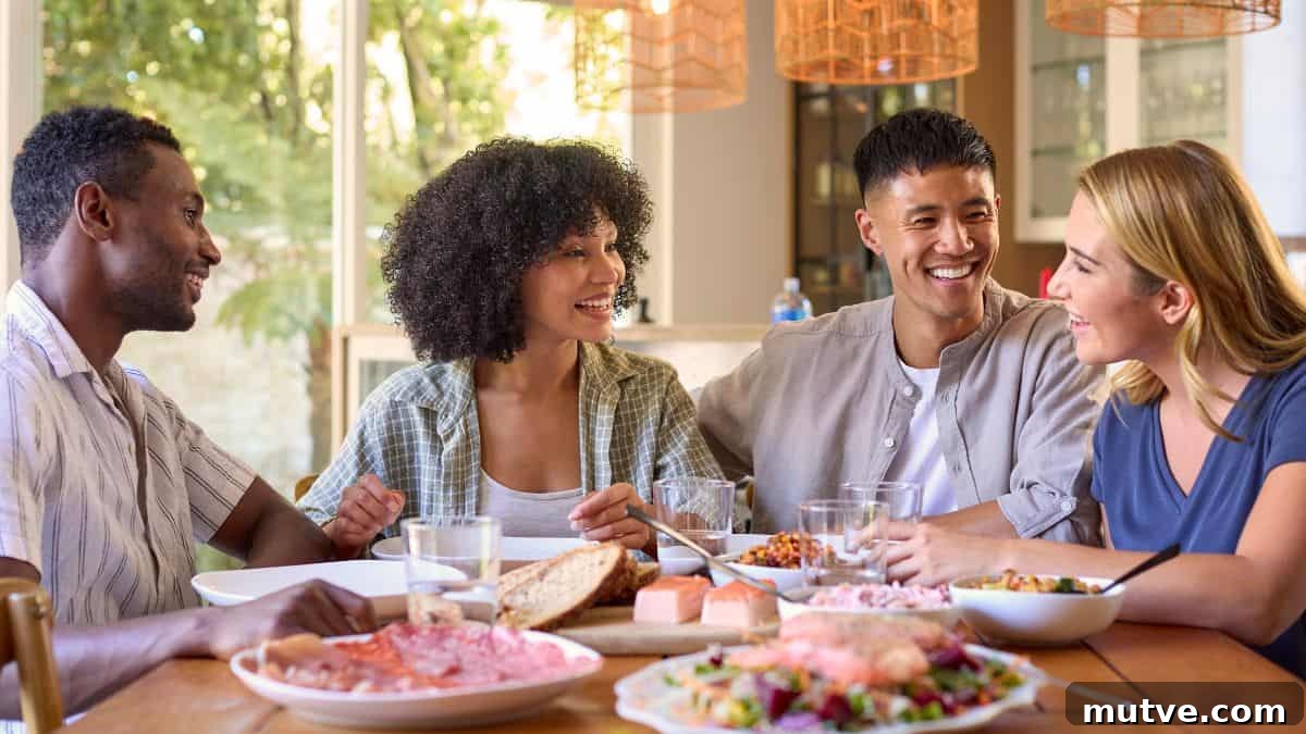 friends eating out