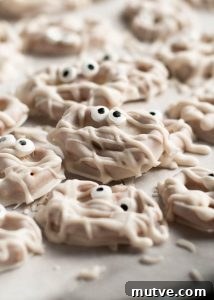 Halloween Vegan Ghost Meringues Recipe (Egg-Free Aquafaba) 12 gluten free dairy free mummy pretzels