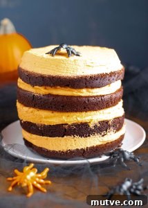 Halloween Vegan Ghost Meringues Recipe (Egg-Free Aquafaba) 13 gluten-free-dairy-free-black-and-orange-Halloween-cake