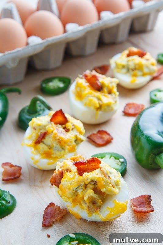 25+ Deviled Egg Recipes for Parties, Holidays and Potlucks 14 Jalapeno Popper Deviled Eggs | 25+ Deviled Egg Recipes