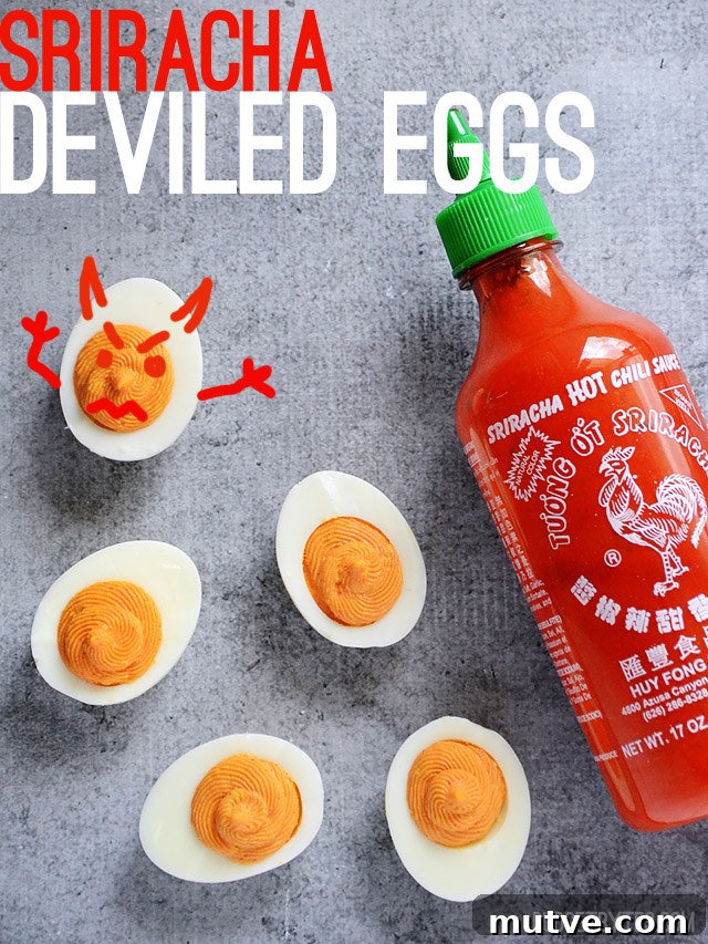 25+ Deviled Egg Recipes for Parties, Holidays and Potlucks 16 Sriracha Deviled Egg | 25+ Deviled Egg Recipes