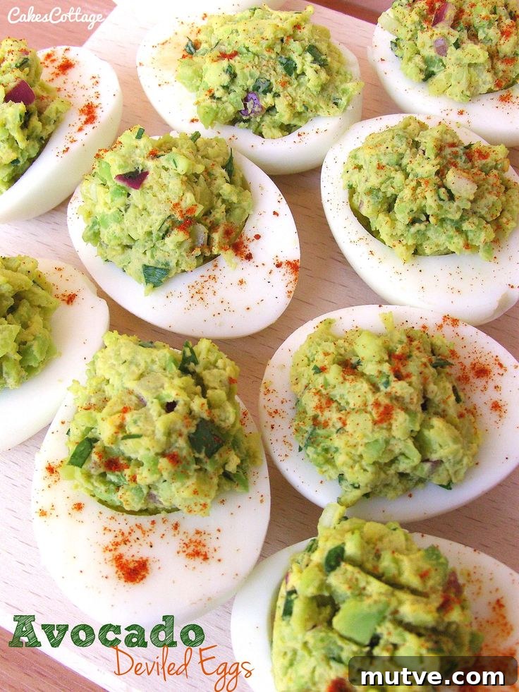 25+ Deviled Egg Recipes for Parties, Holidays and Potlucks 7 Avocado Deviled Eggs | 25+ Deviled Egg Recipes