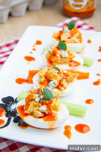 25+ Deviled Egg Recipes for Parties, Holidays and Potlucks 9 Buffalo Chicken Deviled Eggs | 25+ Deviled Egg Recipes